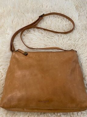 margot Cognac Leather Crossbody Bag